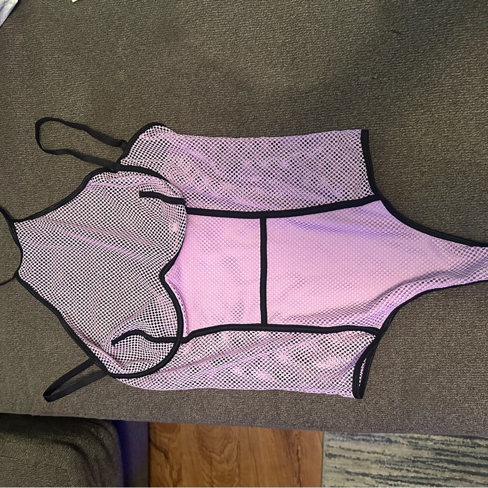 New purple mesh bodysuit